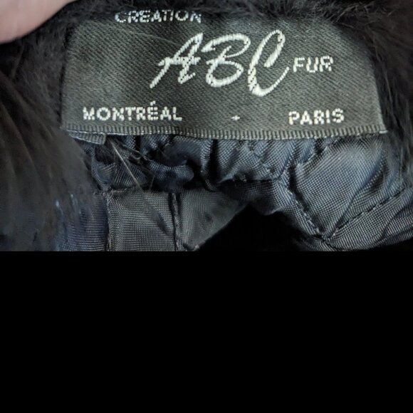 Luxurious Black Mink & Suede Roller Hat by ABC Fur Montreal Paris - New/Unused - Picture 7 of 7